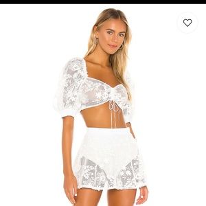 For love & lemons two piece coverup